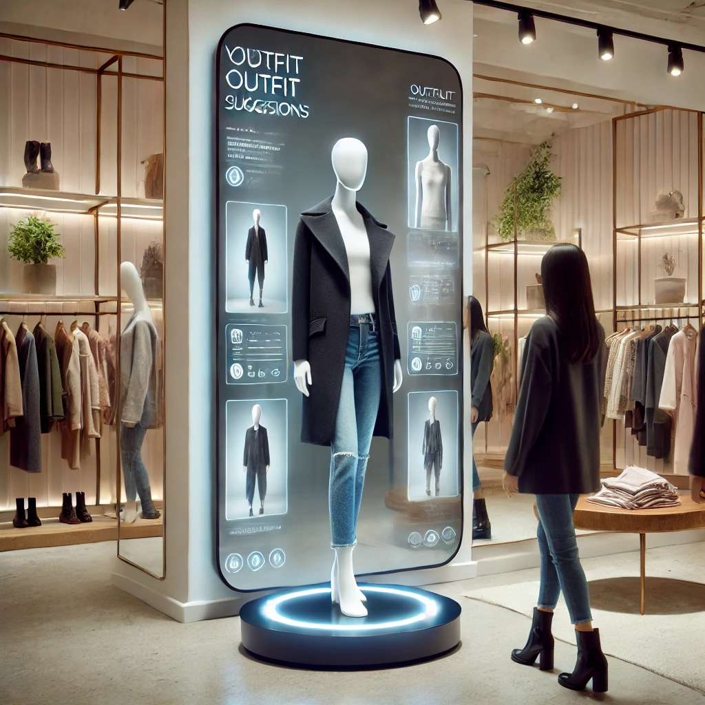 Smart Mirror in Fashion Store